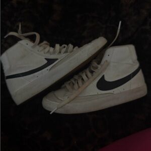 Nike Blazer Sneakers in White and Black